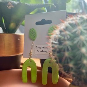 Handmade polymer clay earrings